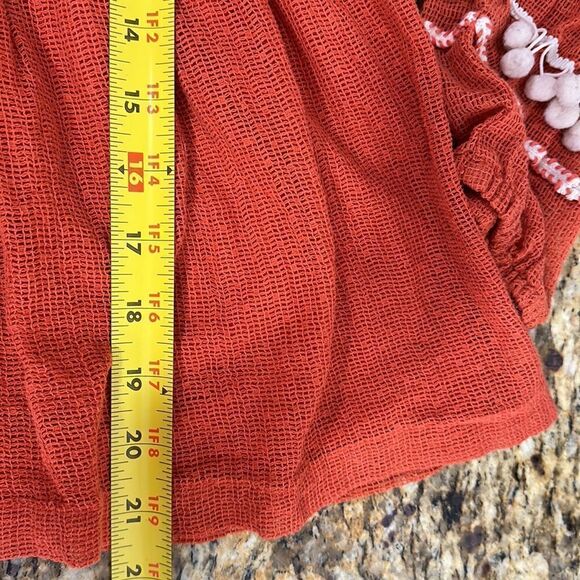 Cute Options Cotton Boho Peasant Tassel Ties Long Sleeve Top Blouse Size S - Picture 8 of 8